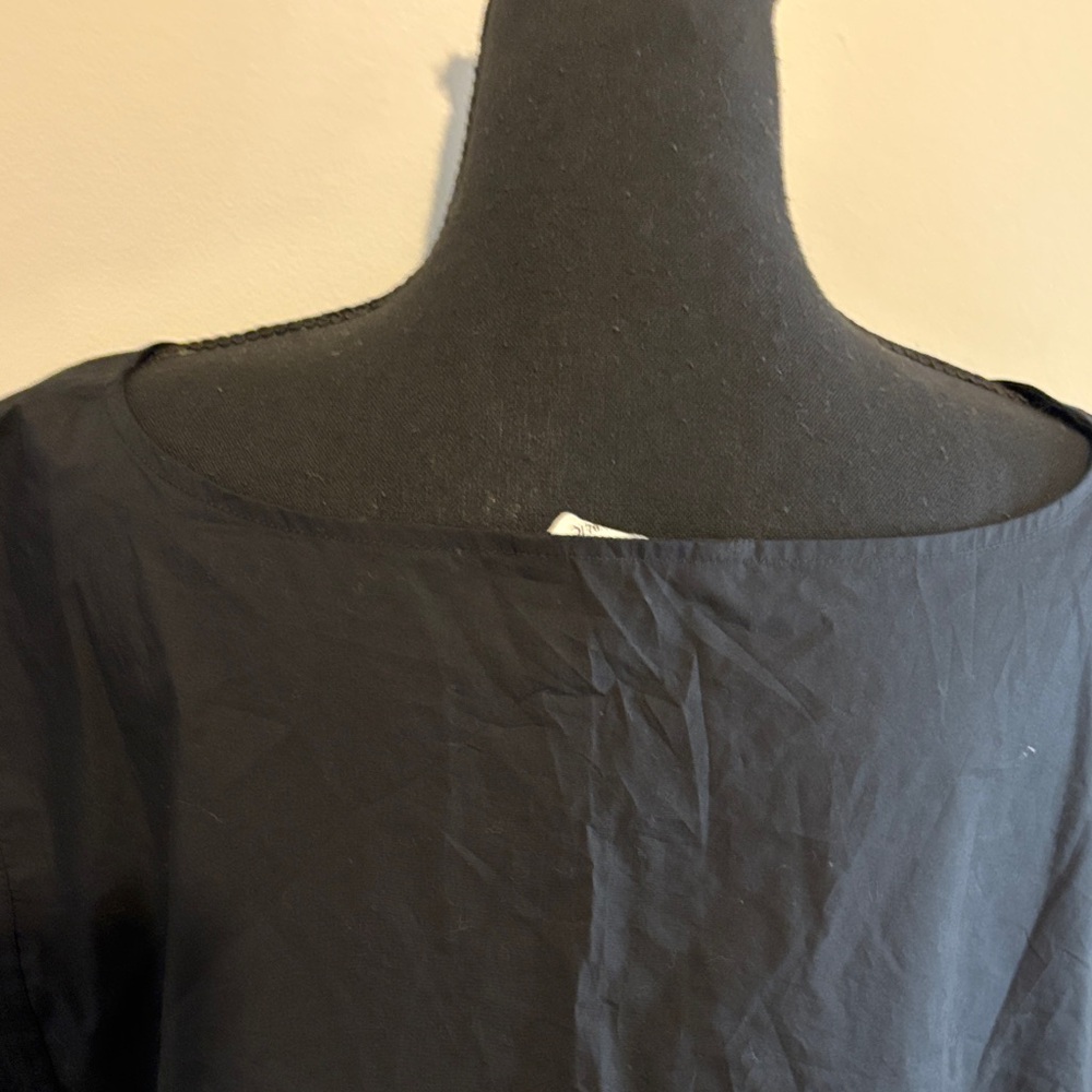 Banana Republic Black Sleeveless Mini Dress with White Drawstring - Picture 7 of 10